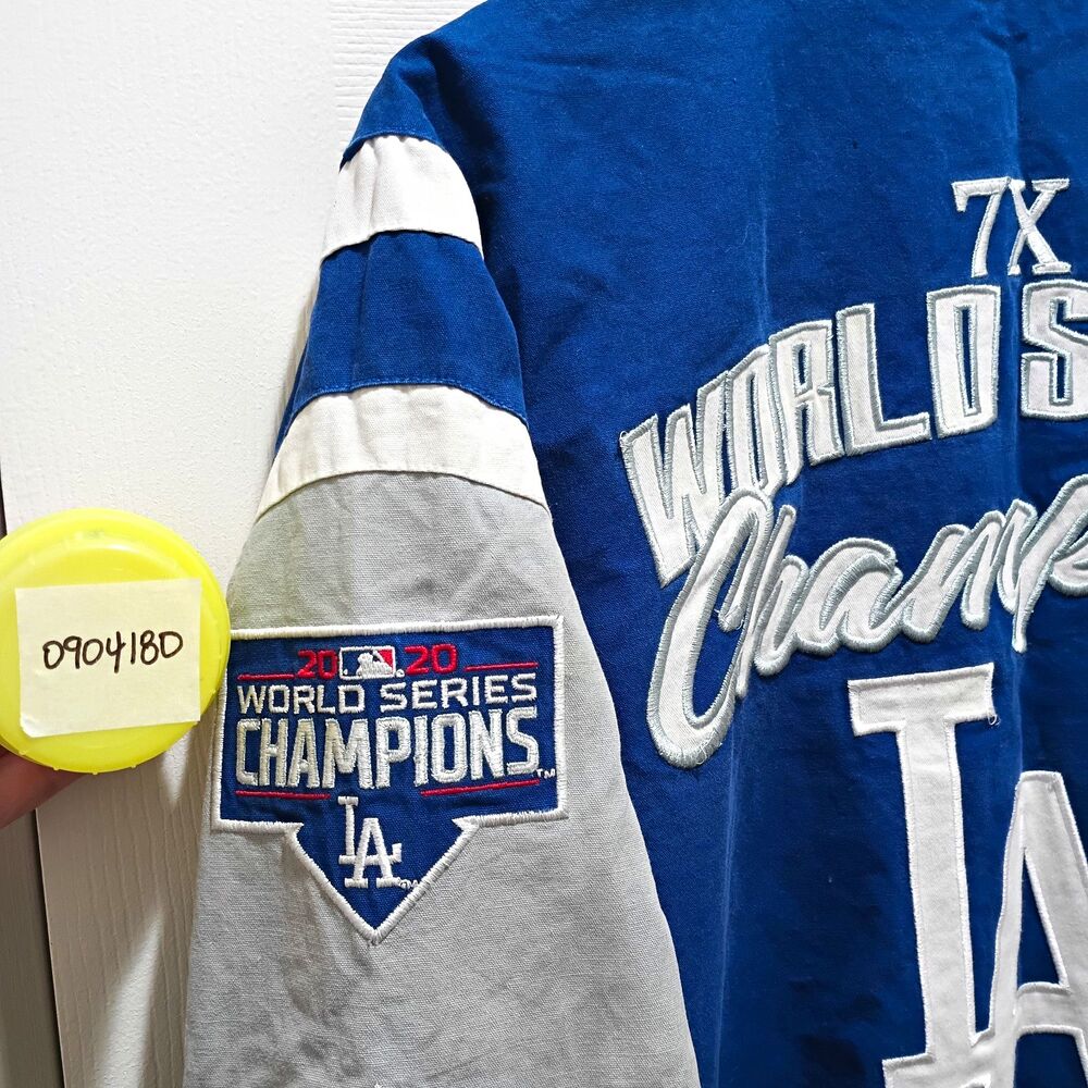 LA Dodgers G-III Carl Banks 7X World Series Champions Varsity Jacket L MLB